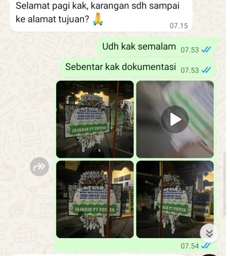 Pengiriman Papan Bunga Selamat Tpu Tanah Kusir