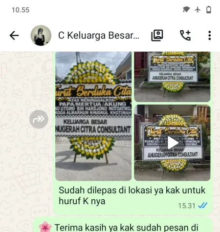 Pengiriman Papan Bunga Duka Tpu Tanah Kusir